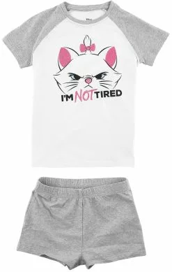 "I'm Not Tired" Kinder Pyjama's Grijs-wit Van Aristocats