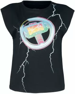 "Love And Thunder - Lightning" Top Zwart Van Thor