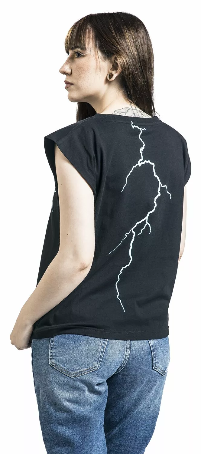 "Love And Thunder - Lightning" Top Zwart Van Thor - Afbeelding 5
