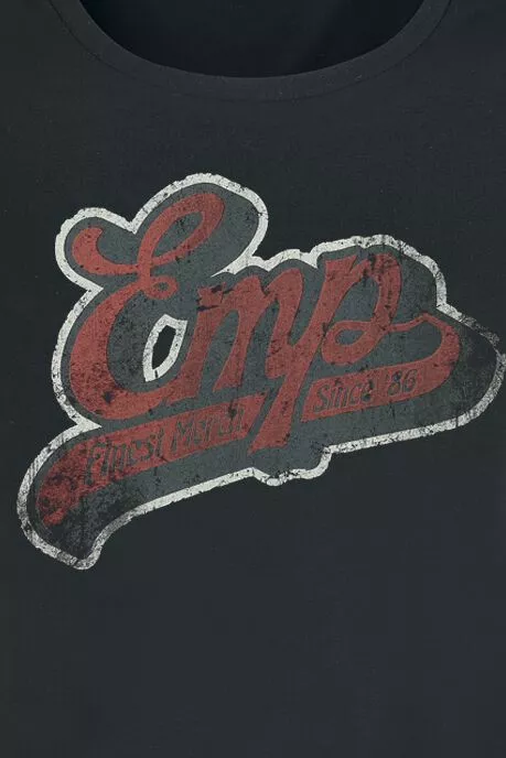 "T-shirt Met Vintage EMP Logo" T-shirt Zwart Van EMP Stage Collection - Afbeelding 2