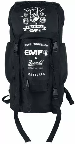 "EMP X Brandit - Festival Rucksack" Rugtas Zwart Van EMP Special Collection