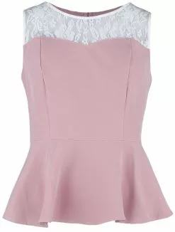 "Daniela Top" Top Roze-wit Van H&R London