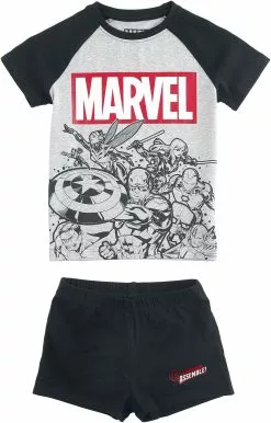 "Avengers" Kinder Pyjama's Zwart-grijs Van Marvel