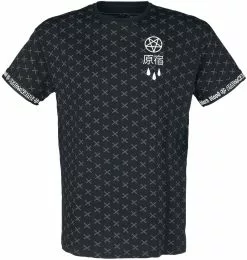 "Phat Kandi X Black Blood By Gothicana T-shirt" T-shirt Zwart Van Black Blood By Gothicana