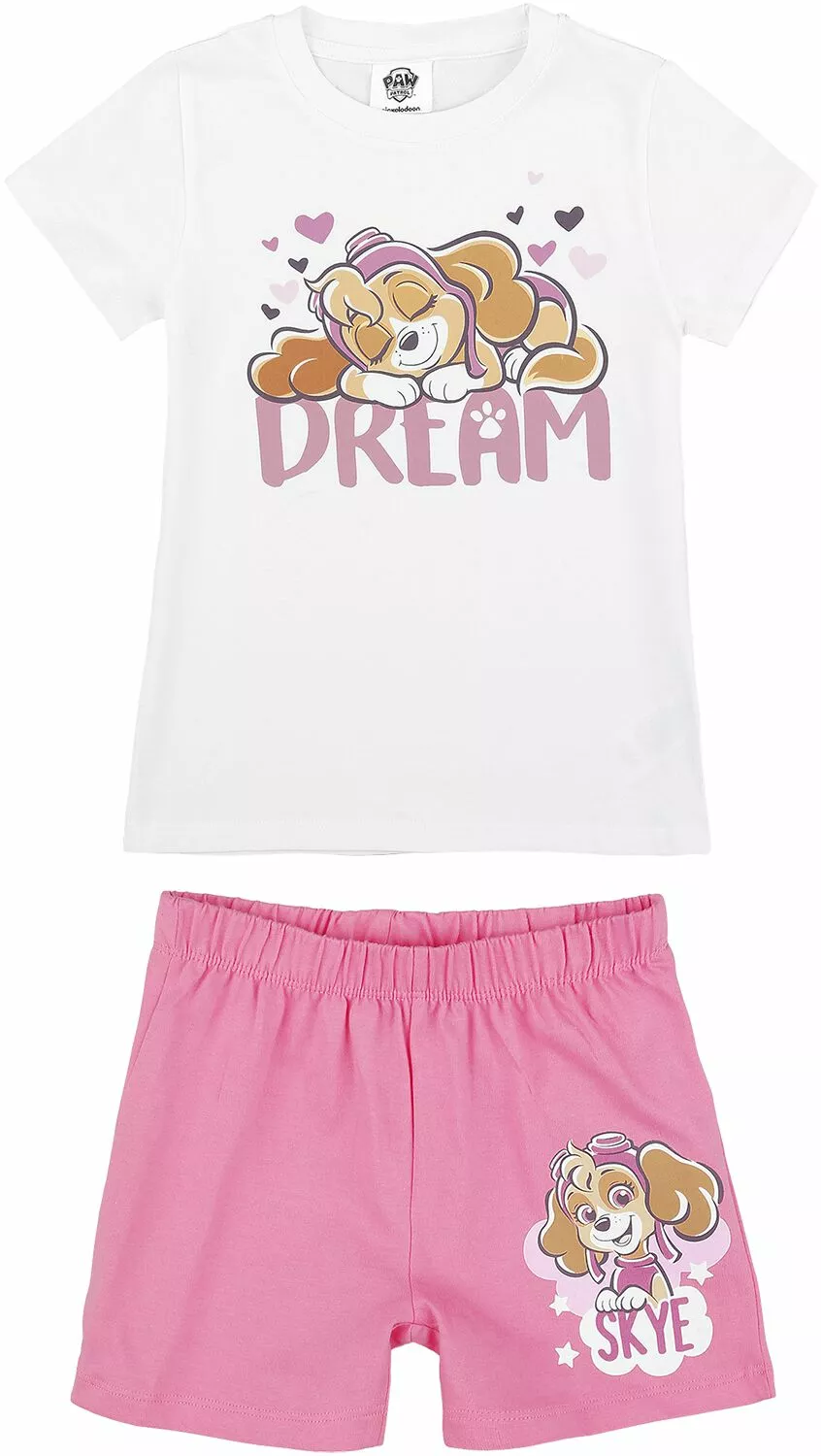 "Kids - Dream" Kinder Pyjama's Wit-felroze Van Paw Patrol