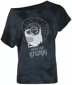 Brandfun Grumpy Cat "Zodiac Sign Grumpy" T-shirt Donkergrijs Van Grumpy Cat