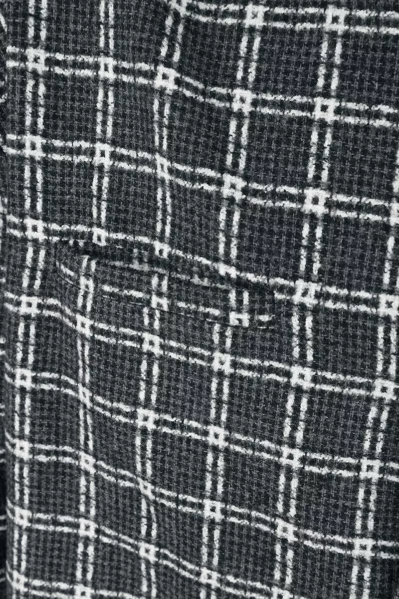 "EMP Special Collection X Urban Classics Unisex Geruite Blouse" Longsleeve Zwart Van EMP Special Collection - Afbeelding 4