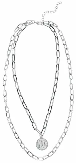 "Basic Love Halsketting" Halsketting Zilverkleurig Van Urban Classics