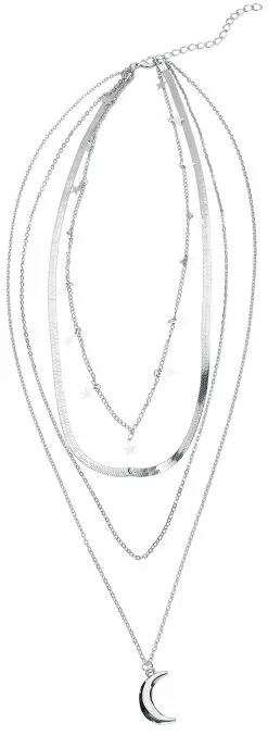 "Stars Layering Halsketting" Halsketting Zilverkleurig Van Urban Classics