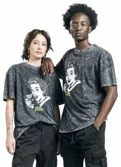 "EMP Special Collection X Urban Classics Unisex Washed T-shirt" T-shirt Grijs Van EMP Special Collection