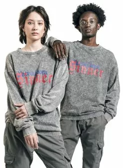"EMP Special Collection X Urban Classics Unisex Sweater" Sweatshirts Grijs Van EMP Special Collection