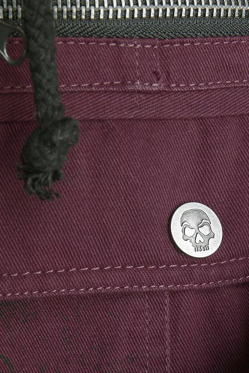 "Winterjas Met Rock Rebel Prints" Winterjas Rood-zwart Van Rock Rebel By EMP - Afbeelding 5