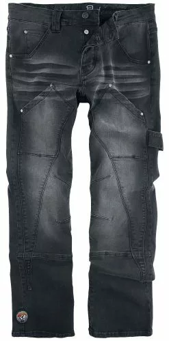 "Johnny" Jeans Zwart Van RED By EMP