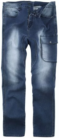 "Baggy Jeans Met Heavy Wash" Jeans Blauw Van RED By EMP