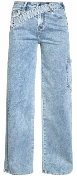 "Jeans With Wide-Cut Leg" Jeans Blauw Van RED By EMP