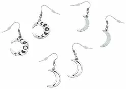 "Shiny Moon" Oorbellenset Zilverkleurig Van Full Volume By EMP