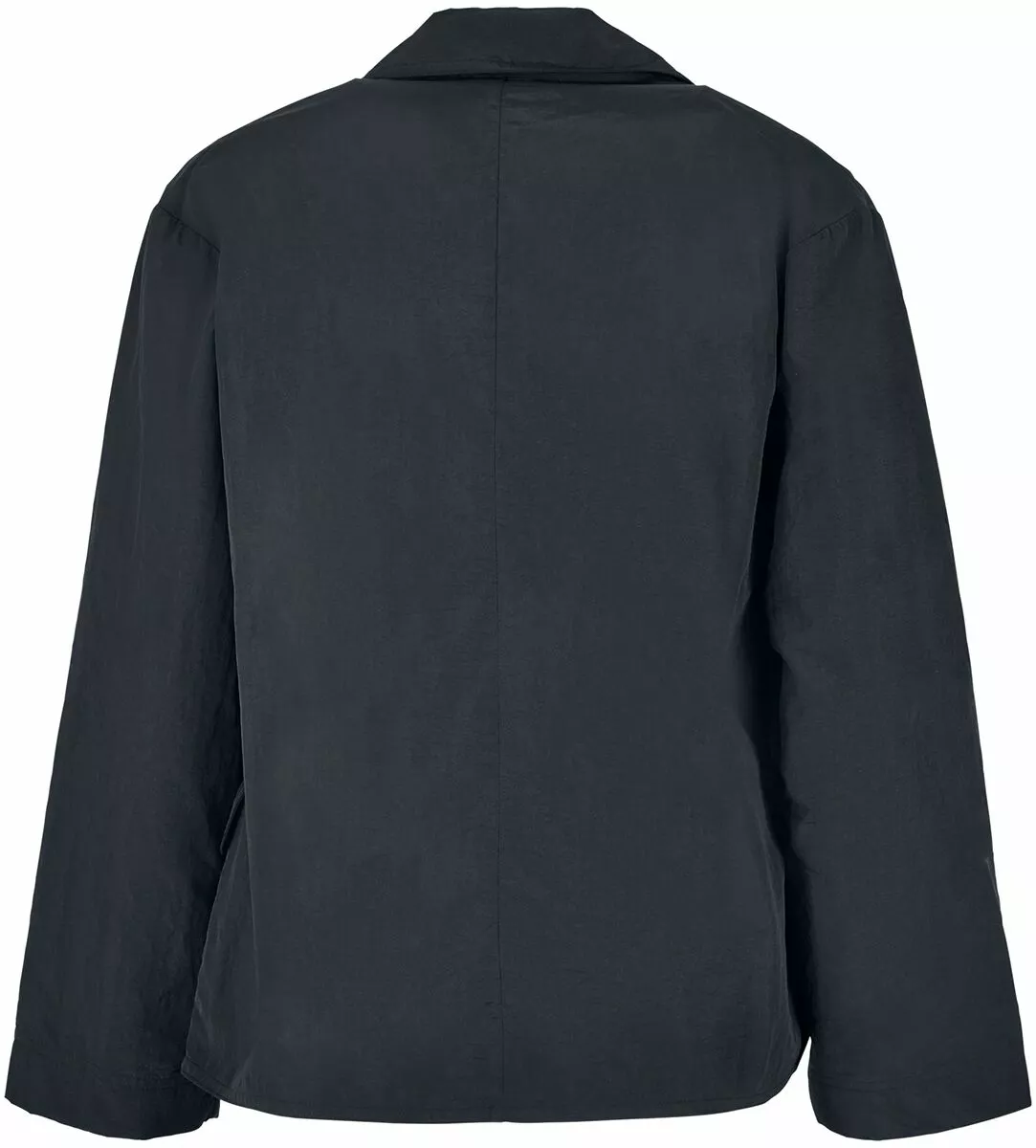 "Ladies Oversized Crinkle Nylon Blazer" Blazer Zwart Van Urban Classics - Afbeelding 2