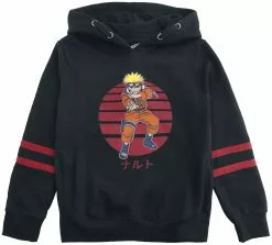 "Kids - Sun Naruto" Trui Met Capuchon Zwart Van Naruto