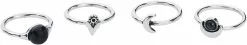 "Moons" Ring Zilverkleurig Van Black Premium By EMP