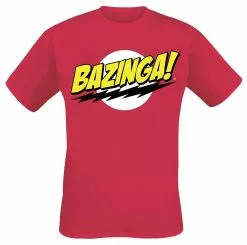 "Bazinga" T-shirt Rood Van The Big Bang Theory