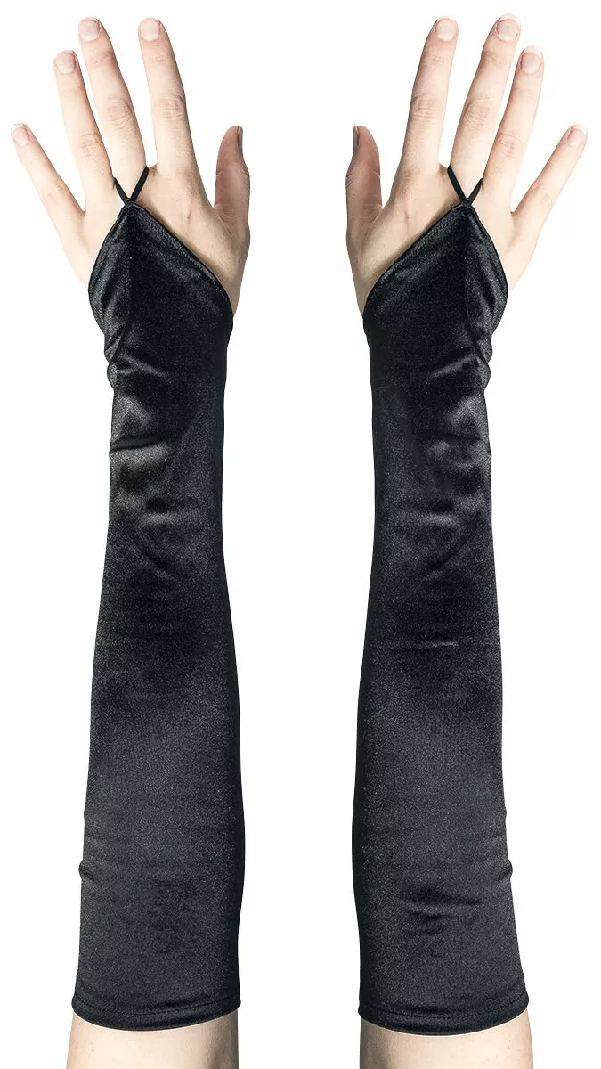 "Lace-up Sleeve Glove" Armwarmers Zwart Van Pamela Mann - Afbeelding 5