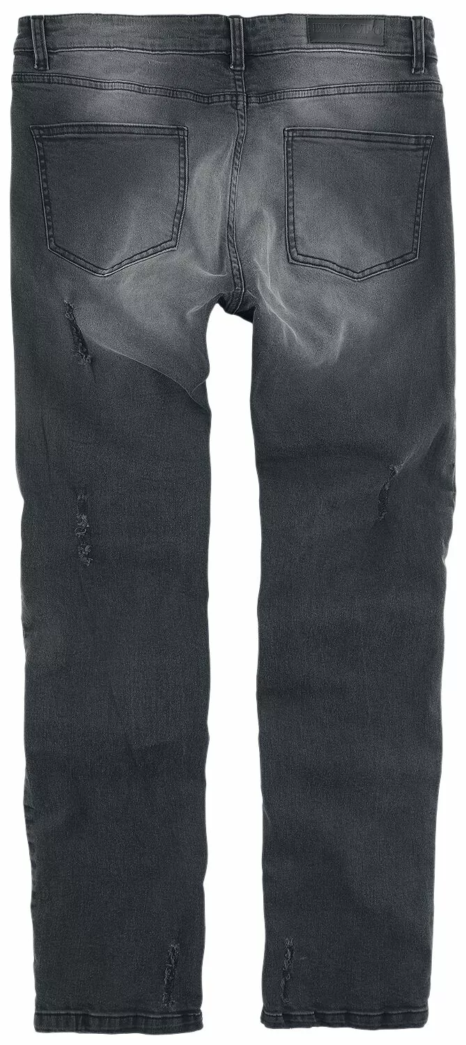 "EMP Special Collection X Urban Classics Unisex Versleten Jeans" Jeans Zwart Van EMP Special Collection - Afbeelding 3