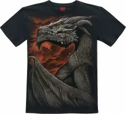 "Majestic Draco" T-shirt Zwart Van Spiral