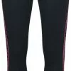 "Amplified Collection - Ladies Cotton Taped Yoga Leggings" Leggings Zwart Van AC/DC
