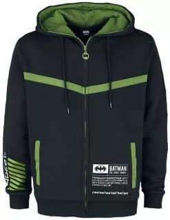 "Tech" Vest Met Capuchon Zwart-groen Van Batman