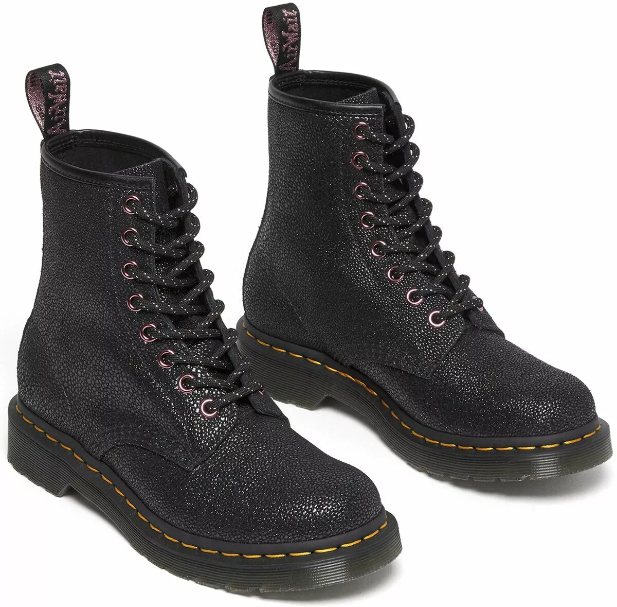 "1460 - Black Bejewelled" Laars Zwart Van Dr. Martens