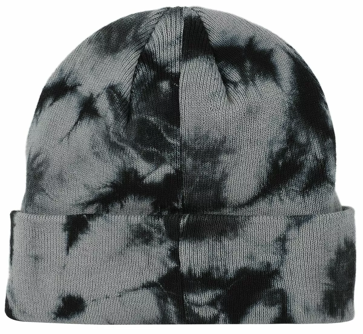 "Gebreide Muts Met Batik Effect" Beanie Zwart-grijs Van Rock Rebel By EMP - Afbeelding 3