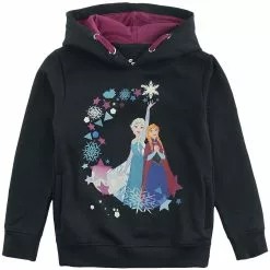 "Kids - Anna & Elsa" Trui Met Capuchon Zwart Van Frozen
