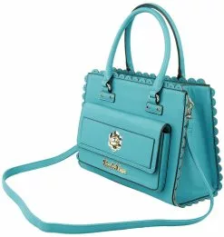 "Scalloped Edge 60S Shopper Bag" Handtas Turquoise Van Voodoo Vixen