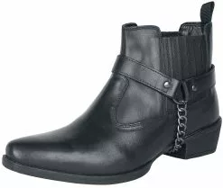 "Biker Boots" Bikerlaars Zwart Van Rock Rebel By EMP