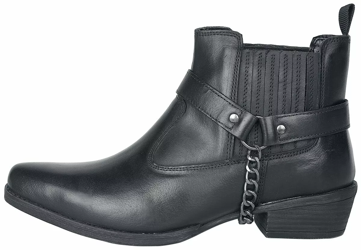 "Biker Boots" Bikerlaars Zwart Van Rock Rebel By EMP - Afbeelding 4