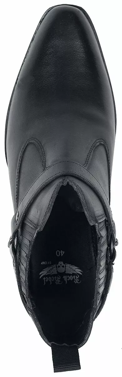 "Biker Boots" Bikerlaars Zwart Van Rock Rebel By EMP - Afbeelding 5