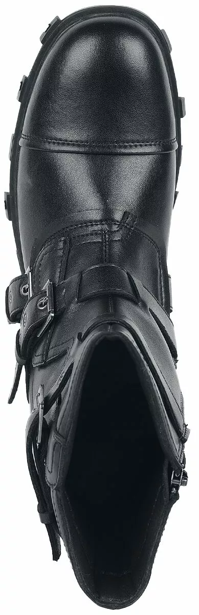 "Motorboots Met Gespen" Laars Zwart Van Gothicana By EMP - Afbeelding 5