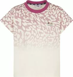"BEVERSTEDT TEE" T-shirt Wit-roze Van Fila