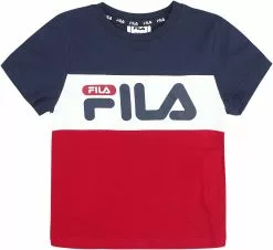 "COLLEGE STATION TEE" T-shirt Blauw-wit-rood Van Fila
