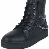 "Sneaker Met Rits En Kettingen" Sneakers High Zwart Van Gothicana By EMP