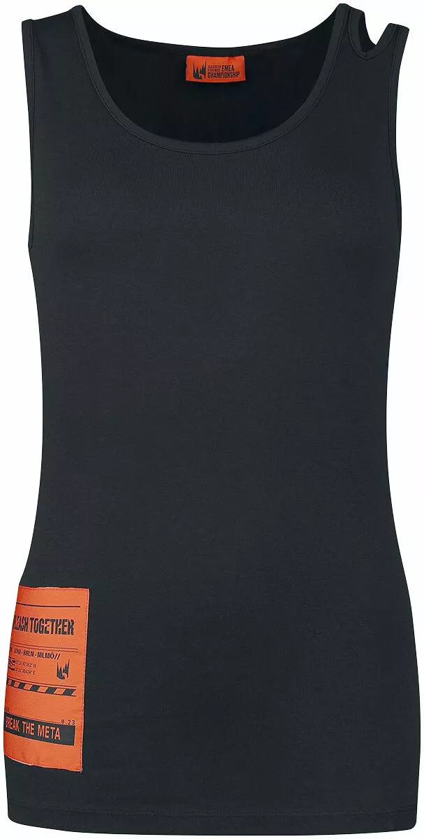 "Break The Meta" Top Zwart-oranje Van LEC