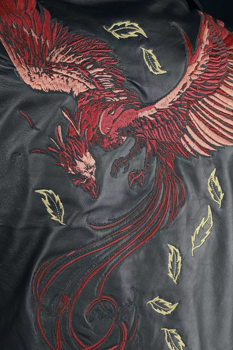 "Phoenix" Lederen Jas Zwart Van Harry Potter - Afbeelding 6