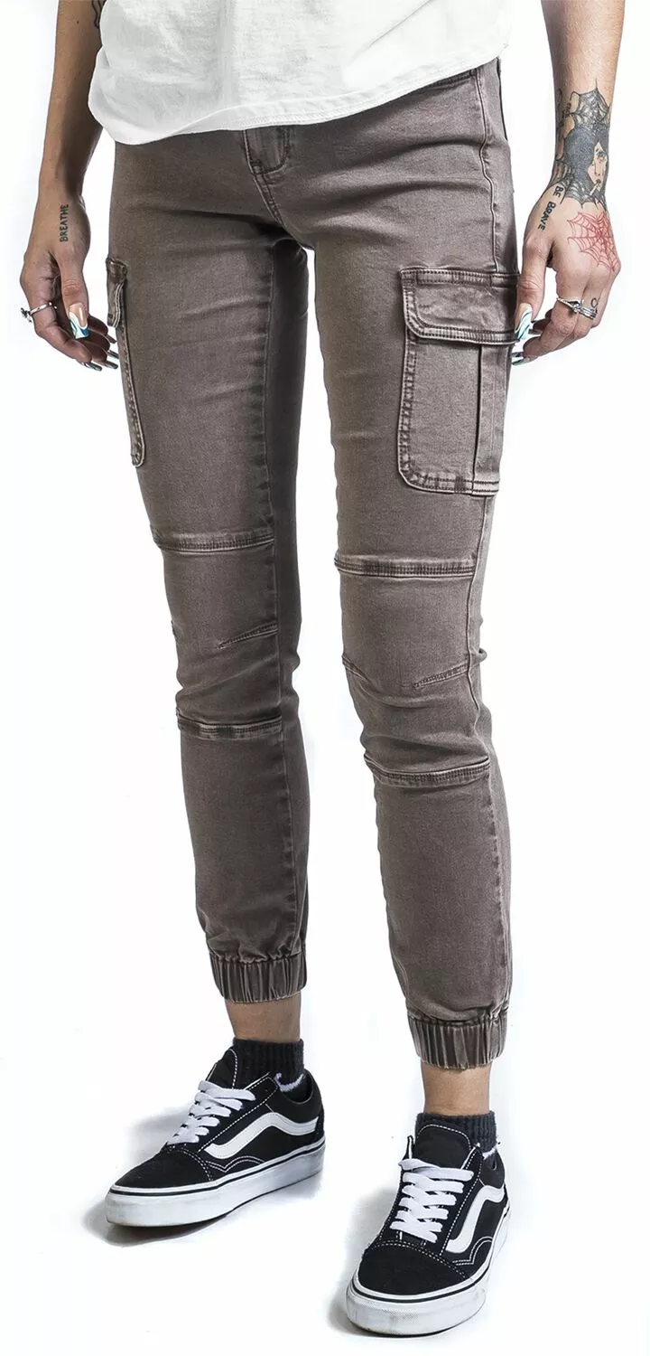 "ONLMISSOURI REG ANK CARGO" Cargobroeken Bruin Van Only - Afbeelding 4