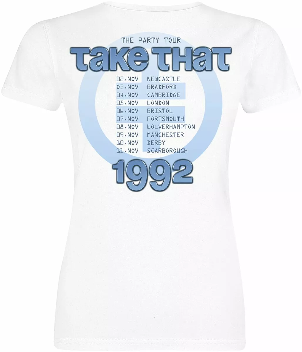"The Party Tour" T-shirt Wit Van Take That - Afbeelding 2