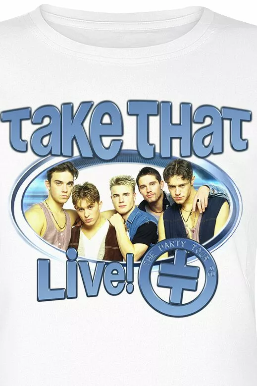 "The Party Tour" T-shirt Wit Van Take That - Afbeelding 3