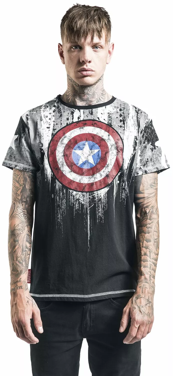 "Shield" T-shirt Meerkleurig Van Captain America - Afbeelding 4