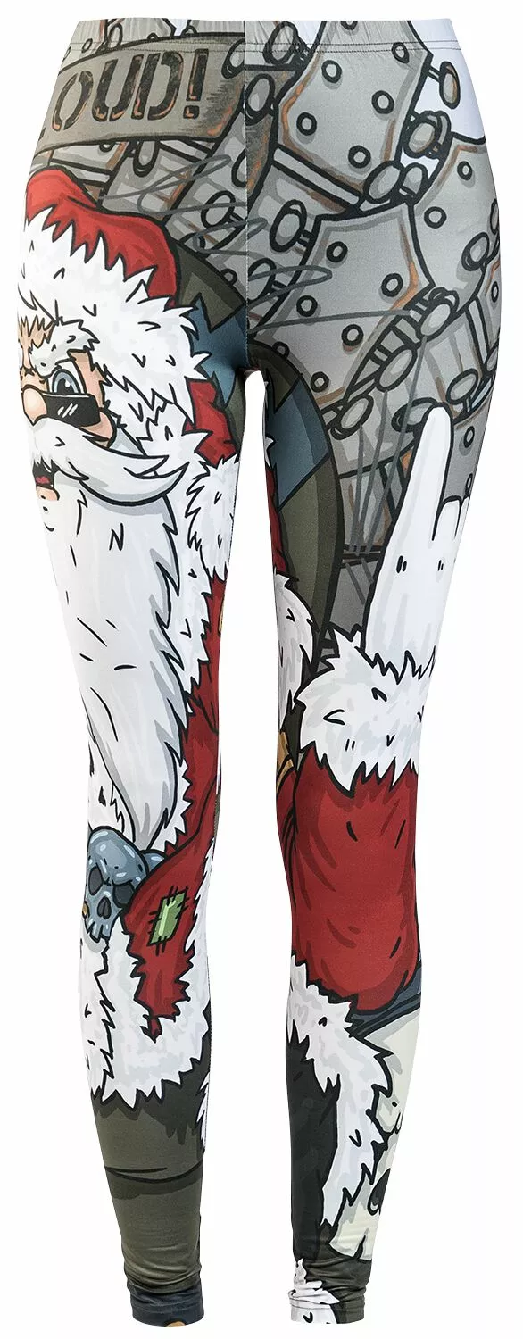 "Xmas Legging" Leggings Zwart Van Full Volume By EMP