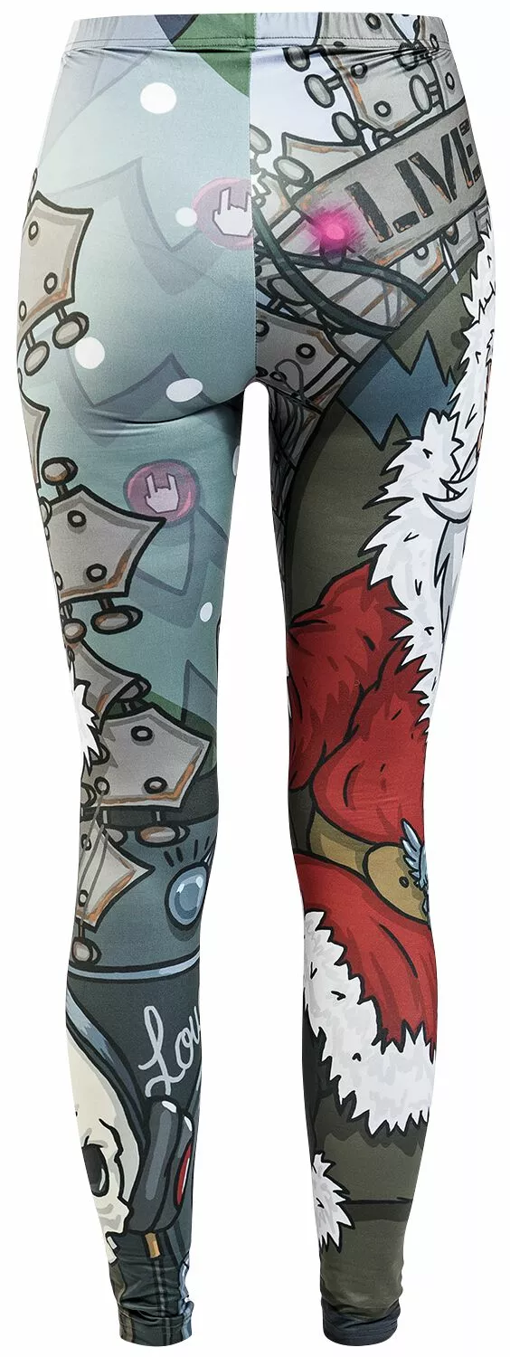 "Xmas Legging" Leggings Zwart Van Full Volume By EMP - Afbeelding 2