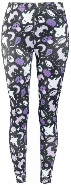 "Legging Met Halloweenprint" Leggings Zwart Van Full Volume By EMP