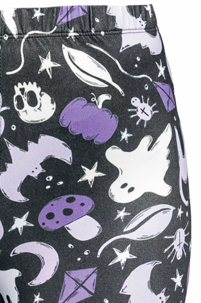 "Legging Met Halloweenprint" Leggings Zwart Van Full Volume By EMP - Afbeelding 3